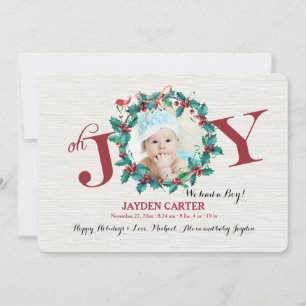 Oh Joy Holiday Photo Birth Announcement