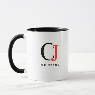 Oh Juses Typography Art Mug