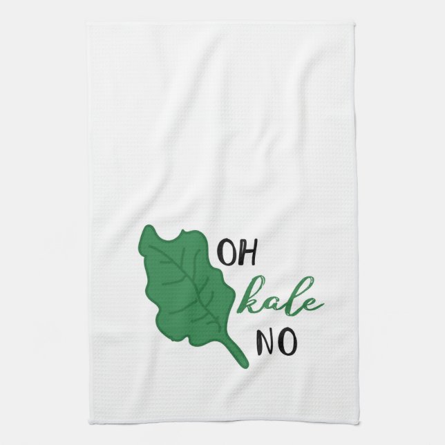 Oh Kale No! Kitchen Hand Towel (Vertical)