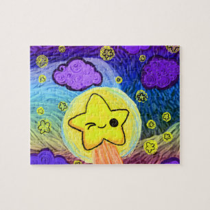 Oh Kawaii, Starry Rainbow Night Jigsaw Puzzle