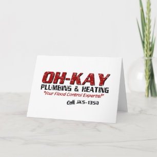 OH-KAY Plumbing & Heating (Distressed) Holiday Card