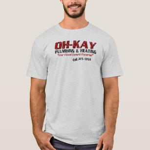 OH-KAY Plumbing & Heating (Distressed) T-Shirt