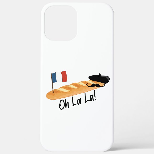 Oh La La - French Baguette - Funny Francophile Case-Mate iPhone Case (Back)