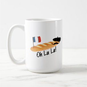 Oh La La - French Baguette - Funny Francophile Coffee Mug