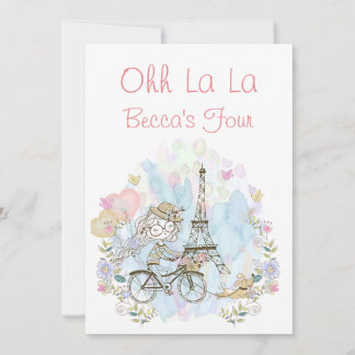 Oh La La Parisian Invitation