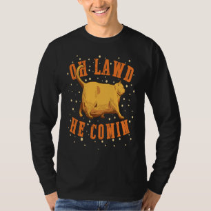 Oh Lawd He Comin Chonk Chart Meme Cat Chungus T-Shirt