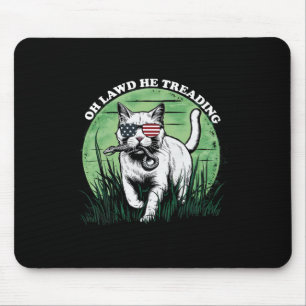 Oh Lawd He Treading Cat Childless Cat Lady For Kam Mouse Pad