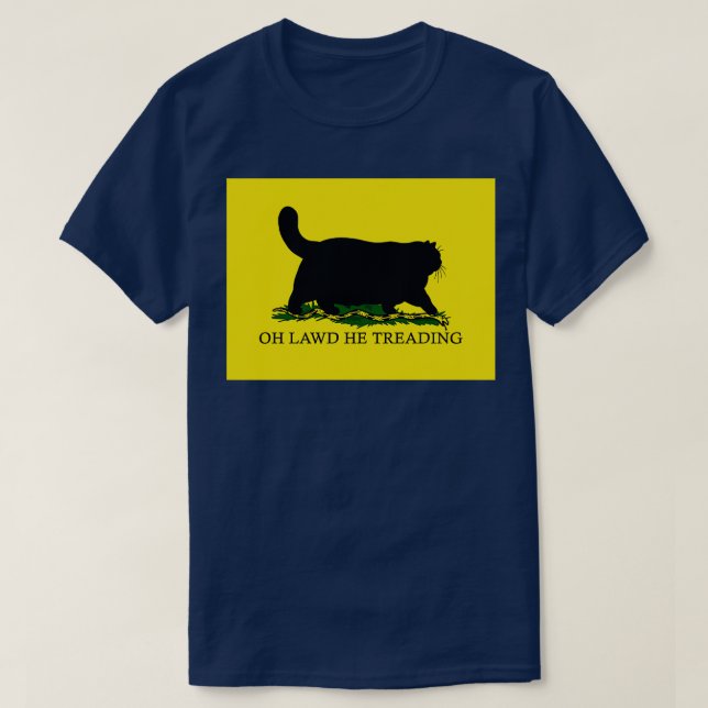 Oh Lawd He Treading Colour Block T-Shirt (Design Front)