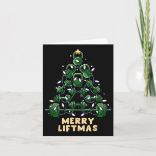 Oh Liftmas Tree Kettlebell Gym Ugly Christmas  Card