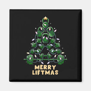Oh Liftmas Tree Kettlebell Gym Ugly Christmas   Magnet