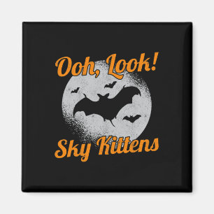 Oh Look Sky Kittens Bat Halloween Bats Magnet