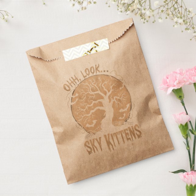 Oh Look Sky Kittens Halloween Funny Bats Lover Favour Bag (Sealed)