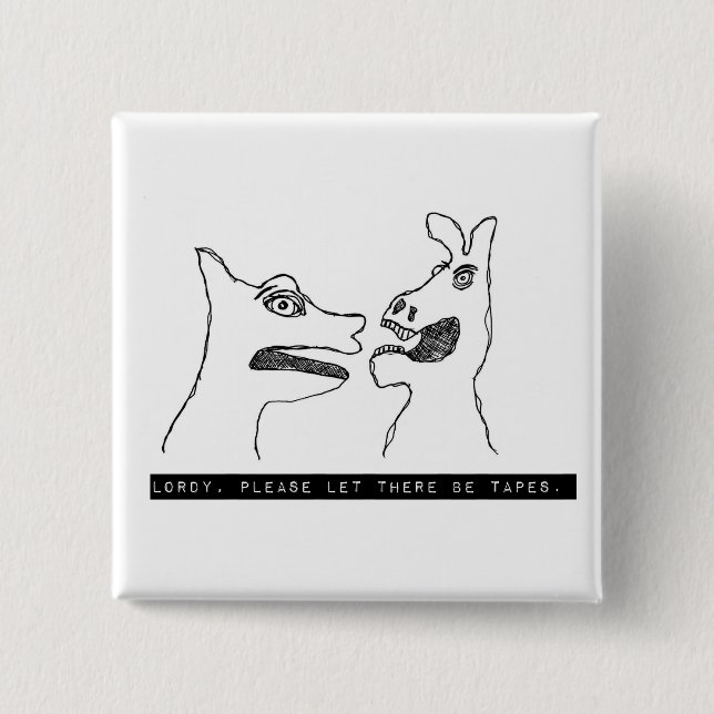 Oh LORDY 1975 label tape button (Front)