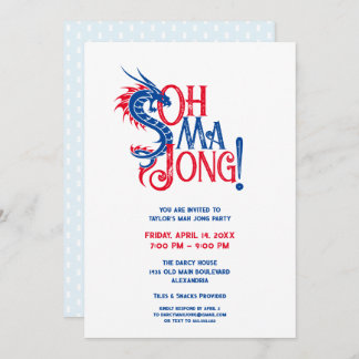 Oh Mah Jong! | Mah-Jongg Invitation