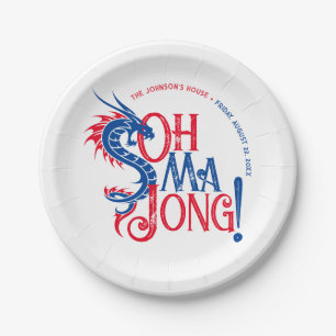 Oh Mah Jong! Mah-Jongg Paper Plate