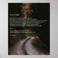 Oh Me! Oh Life! Walt Whitman Poem Wooded Road 2