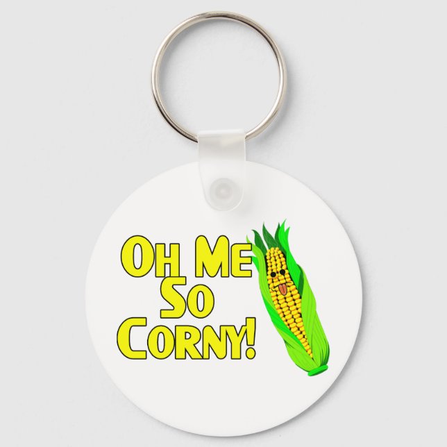 Oh Me So Corny Key Ring (Front)