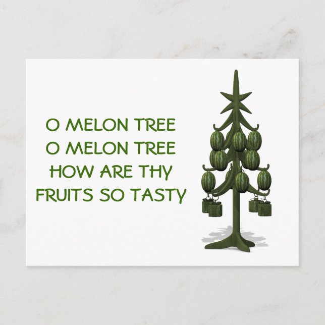 Oh Melon Tree Holiday Postcard (Front)