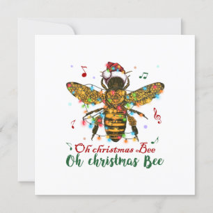 Oh Merry Christmas Bee Gifts Invitation