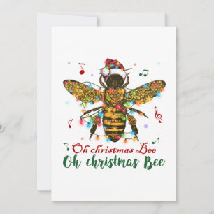 Oh Merry Christmas Bee Gifts Thank You Card