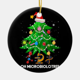 Oh Microbiolotree Microbiologist Christmas Tree Mi Ceramic Ornament