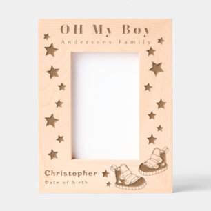 Oh My Boy Baby Etched Frames