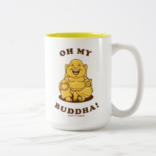 Oh My Buddha Two-Tone Coffee Mug