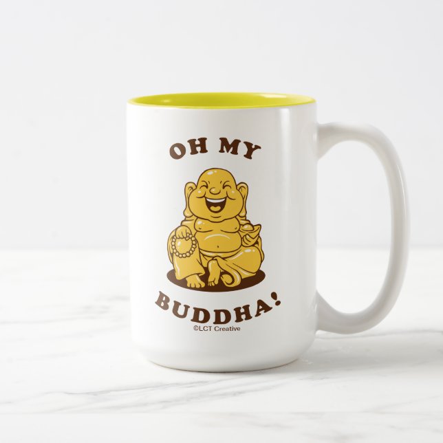 Oh My Buddha Two-Tone Coffee Mug (Right)
