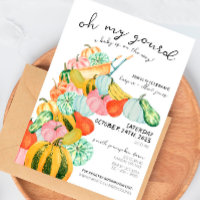 Oh My Gourd! - Baby Shower Invitation