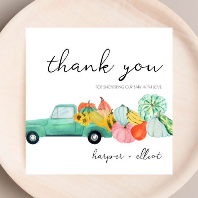Oh My Gourd! - Baby Shower Thank You Card (Creator Uploaded)