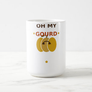 Oh My Gourd Cute Pumpkin, Retro Fall Autumn Coffee Mug