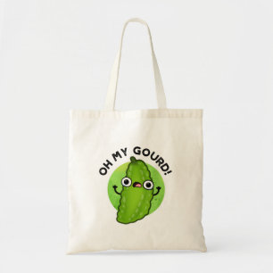 Oh My Gourd Cute Veggie Pun Tote Bag