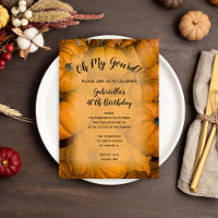 Oh My Gourd Fall Birthday Party