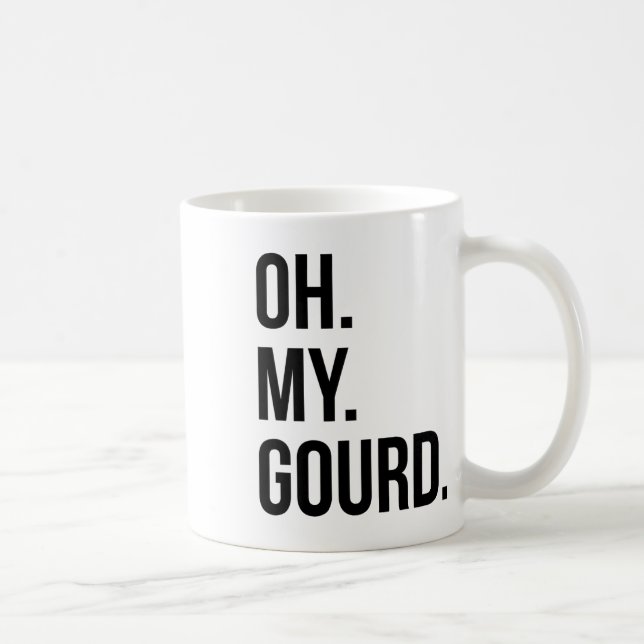 Oh My Gourd Funny Fall Autumn Squash Pumpkin  Coffee Mug (Right)