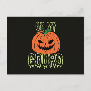 Oh My Gourd Invitation Postcard