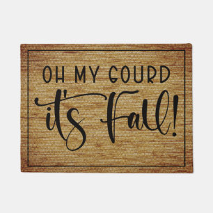 Oh My Gourd It's Fall Doormat