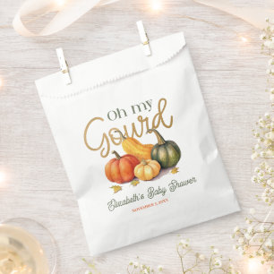Oh My Gourd Little Pumpkin Baby Shower Favour Bag