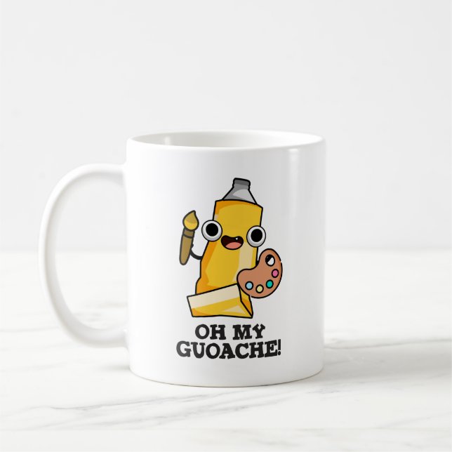Oh My Guoache Funny Artist Paint Pun  Coffee Mug (Left)