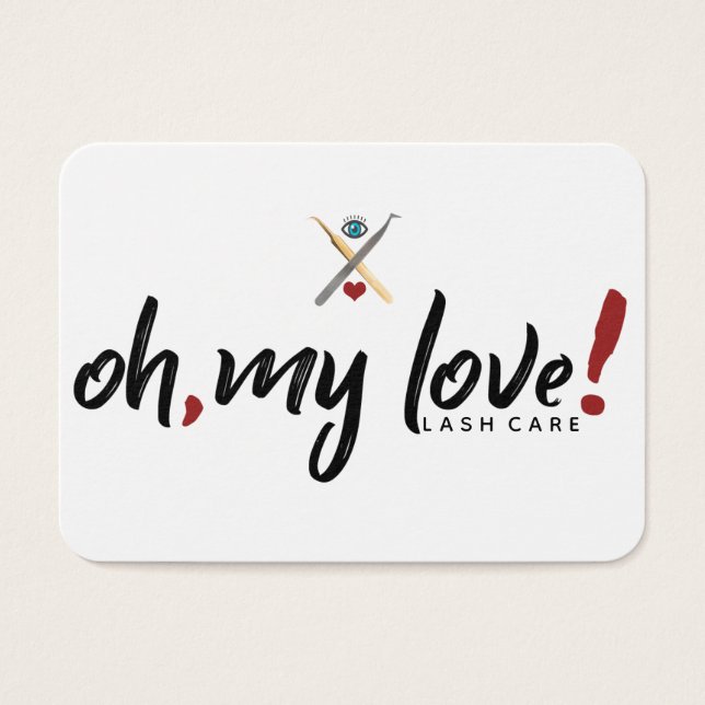 Oh, my love! Lash Care Card (Front)