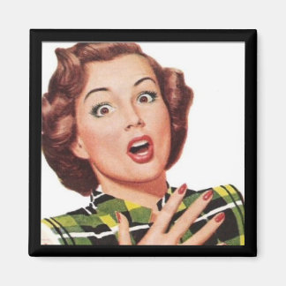 "Oh, My!" RETRO HOUSEWIFE MAGNET