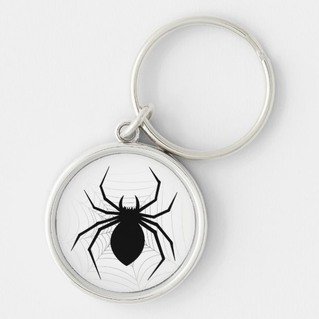 Oh my, there is a spider on your keychain! key ring (Front)