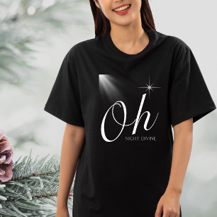 Oh Night Divine Christian Christmas Song Jesus T-Shirt