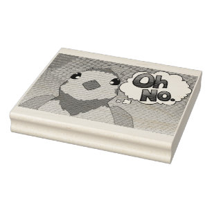 Oh No Bird Rubber Stamp