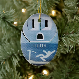 Oh No by Shirley Taylor Ceramic Ornament