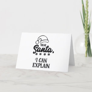 OH NO....HE SEE'S US WHEN WE **SLEEP** HOLIDAY CARD