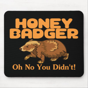 Oh No Honey Badger Mouse Pad