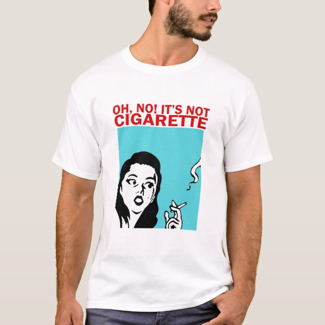 OH NO IT'S NOT CIGARETTE (KOREAN, OPPA) T-Shirt (Front)