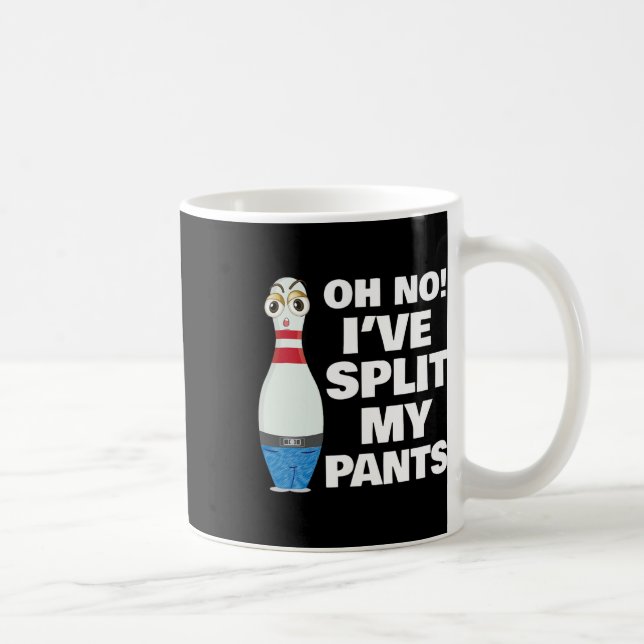 Oh No I've Split My Pants Bowling  Coffee Mug (Right)