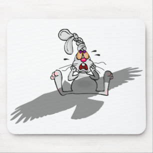Oh No! Rabbit Cartoon Mouse Pad