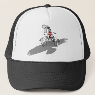 Oh No! Rabbit Cartoon Trucker Hat